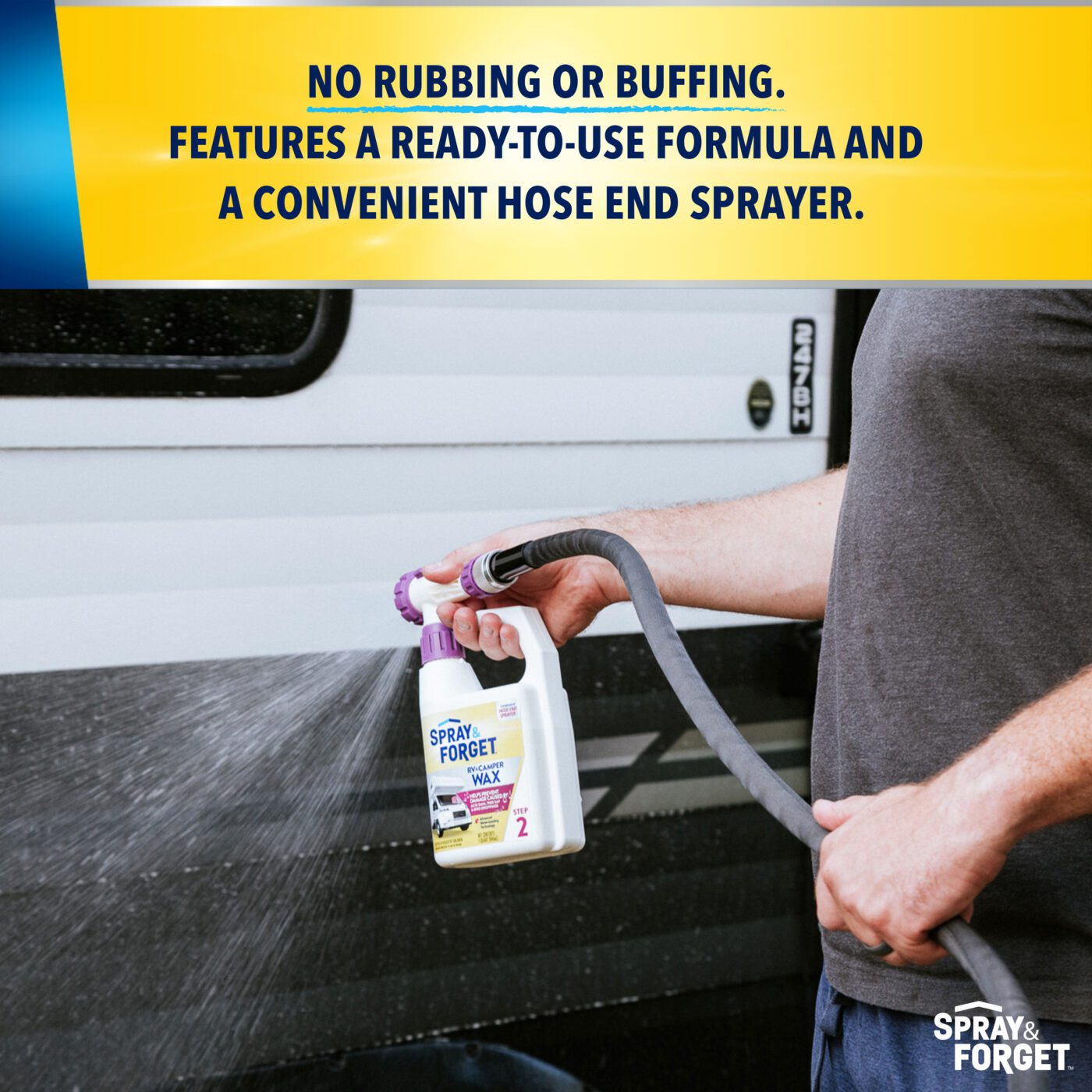 SF RV & Camper Wax 32oz Hose End Spray &